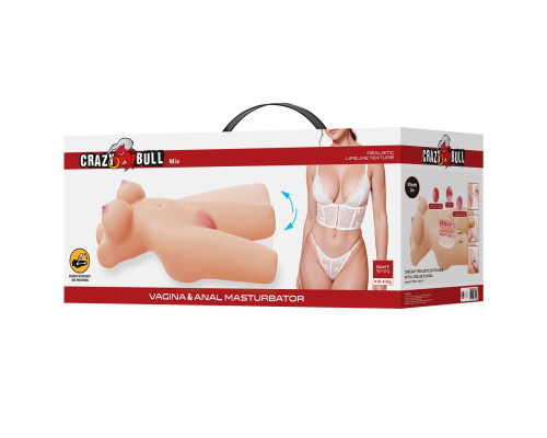 Телесный мастурбатор-торс Mia