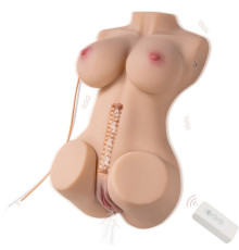 Мастурбатор-торс Wendy с функцией всасывания, вибрацией и пультом ДУ