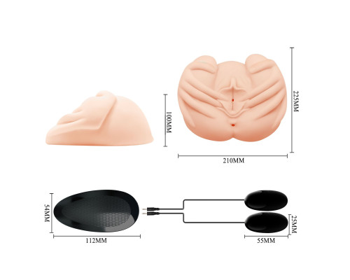 Вагина с руками поверх и вибрацией