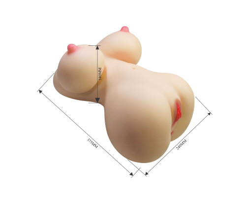 Телесный мастурбатор-торс Fiona