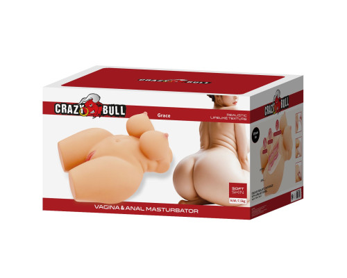 Телесный мастурбатор-торс Grace