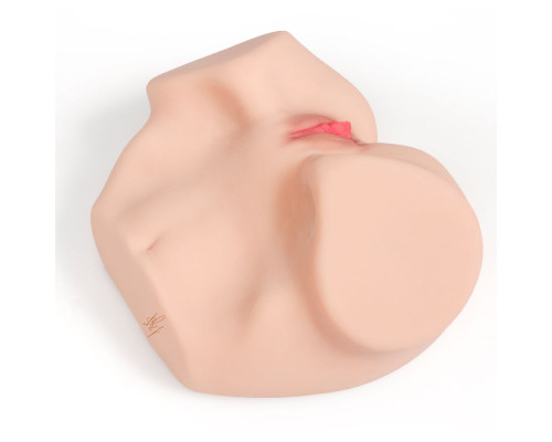 Телесный мастурбатор-полуторс Maria Onehole Real Vagina с двойным слоем материала