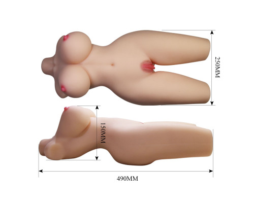 Телесный мастурбатор-торс Tiffany