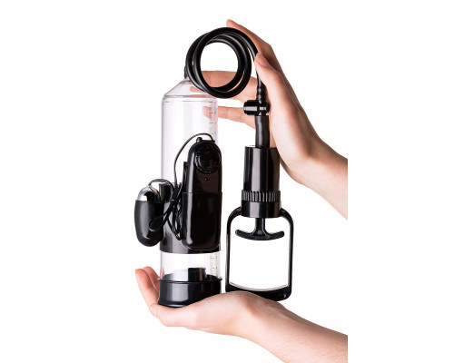 Вакуумная помпа A-toys с вибропулей и эрекционными кольцами