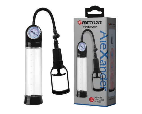Вакуумная помпа с манометром Penis Pump