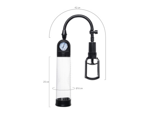 Прозрачная механическая помпа Helmer с манометром