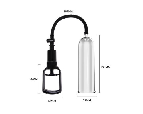 Вакуумная помпа со сменными уплотнительными насадками - 19 см.