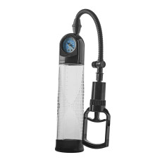 Прозрачная вакуумная помпа с манометром Deluxe Penis Pump