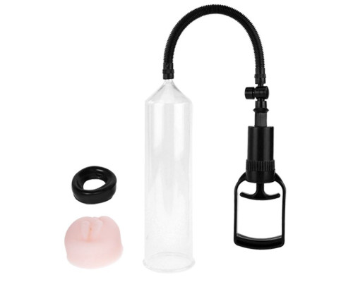 Поршневая мужская помпа с насадкой