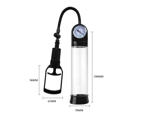 Вакуумная помпа с манометром Penis Pump