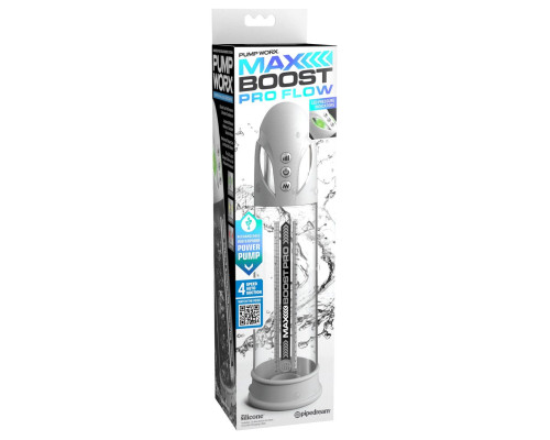 Белая вакуумная автоматическая помпа Max Boost Pro Flow