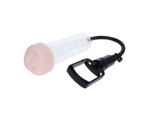 Поршневая мужская помпа с насадкой