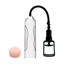 Помпа мужская со вставкой в виде вагины - 25 см.