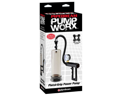 Черная мужская помпа PISTOL-GRIP POWER