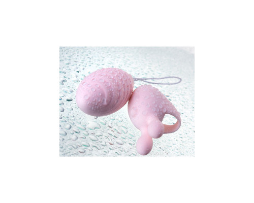 Нежно-розовый набор VITA: вибропуля и вибронасадка на палец