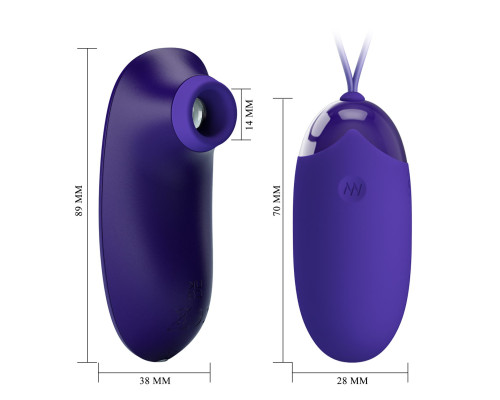 Набор вибростимуляторов Orthus-Youth: яйцо и стимулятор клитора