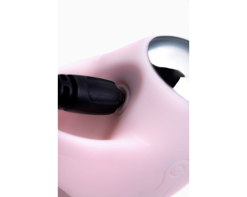 Нежно-розовый набор VITA: вибропуля и вибронасадка на палец