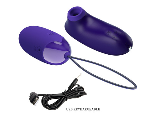 Набор вибростимуляторов Orthus-Youth: яйцо и стимулятор клитора