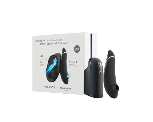 Набор для пар Pleasure Pair: мастурбатор ARCwave Ion и стимулятор Womanizer Premium 2