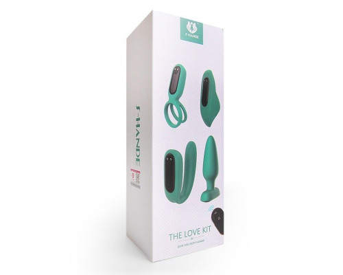 Оригинальный вибронабор в зеленом цвете The Love Kit