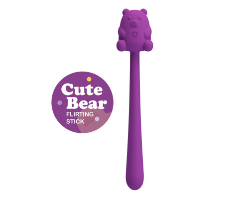 Фиолетовый универсальный гибкий вибратор - 13,3 см.