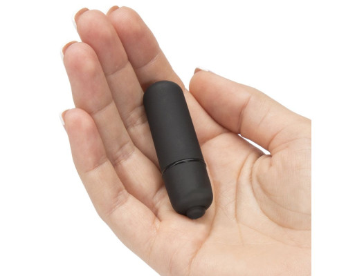 Черная вибропуля X-Basic Bullet Mini One Speed - 5,9 см.