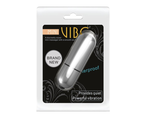 Серебристая вибропуля с вибрацией