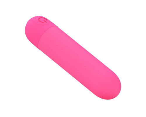 Ярко-розовая перезаряжаемая вибропуля Stefan - 8 см.