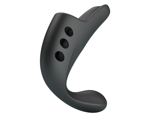 Черная вибронасадка на палец Gorgon