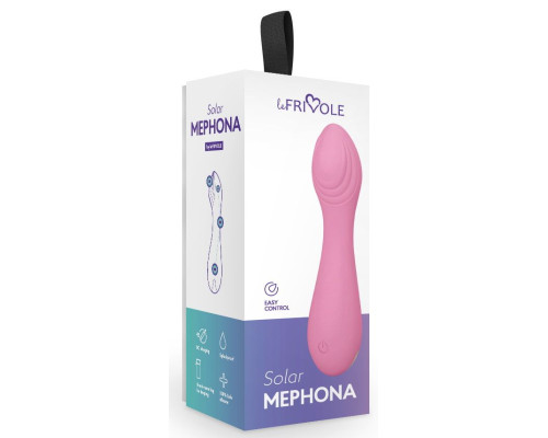 Розовый мини-вибратор Mephona - 11,7 см.