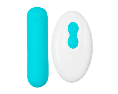 Голубая вибропуля Tnim с пультом ДУ