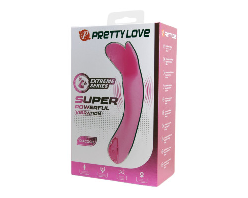 Розовый мини-вибратор DJ Cock - 13,9 см.