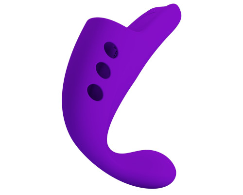 Фиолетовая вибронасадка на палец Gorgon