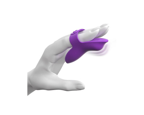 Фиолетовая вибронасадка на пальцы Finger Vibe