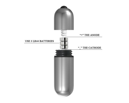 Серебристая вибропуля с вибрацией