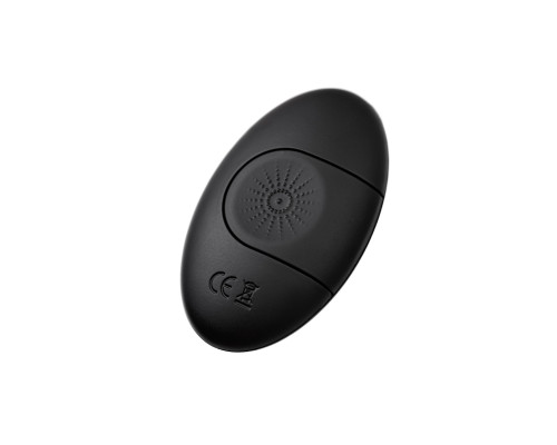 Черная перезаряжаемая вибропуля с пультом ДУ RealStick CALIBER