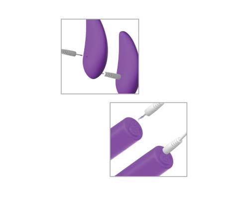 Фиолетовая вибропуля с пультом Rechargeable Remote Control Bullet - 7,62 см.