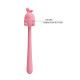 Розовый гибкий вибратор - 14,2 см.