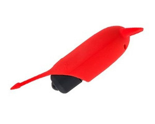 Красный вибростимулятор Devol Mini Vibrator - 8,5 см.