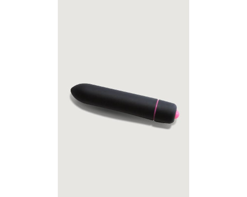 Черная компактная вибропуля Univibe - 9 см.