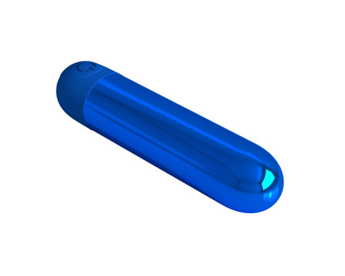 Синяя перезаряжаемая вибропуля Kiwi