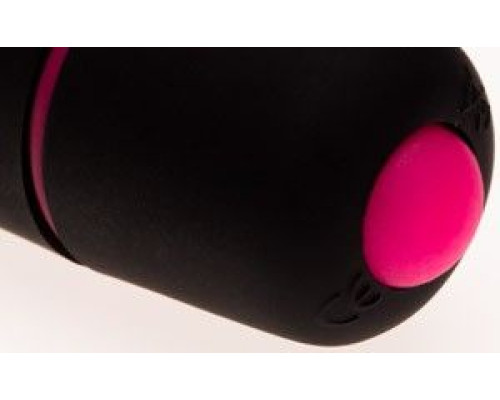 Черная компактная вибропуля Univibe - 9 см.