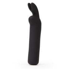 Черная вибропуля с ушками Rechargeable Rabbit Ears Bullet Vibrator