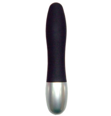 Черный миниатюрный вибратор DISCRETION - 8 см.