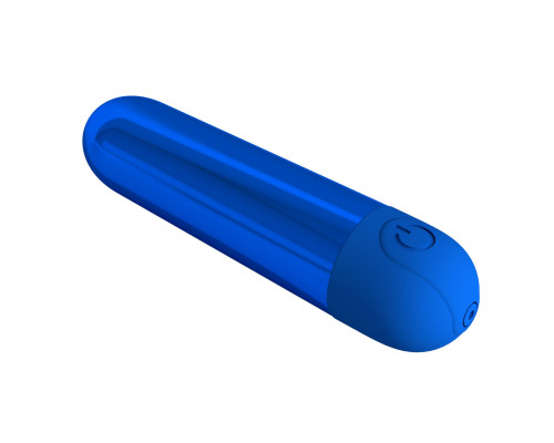 Синяя перезаряжаемая вибропуля Kiwi