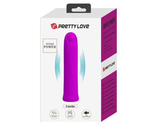 Лиловый мини-вибратор Curtis