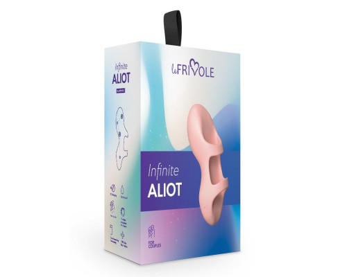 Персиковая вибронасадка на палец Aliot