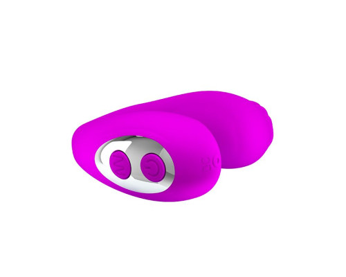 Лиловая вибронасадка для оральных ласк Mabel