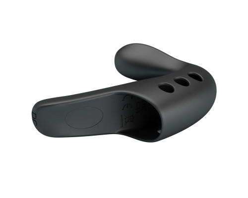 Черная вибронасадка на палец Gorgon