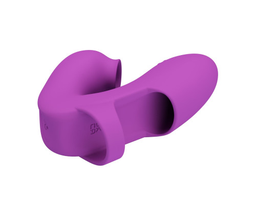 Фиолетовый вибратор на палец Athena